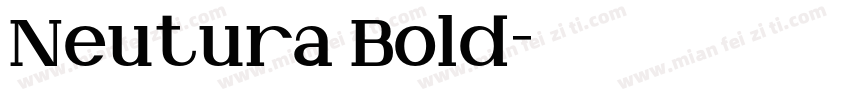 Neutura Bold字体转换
